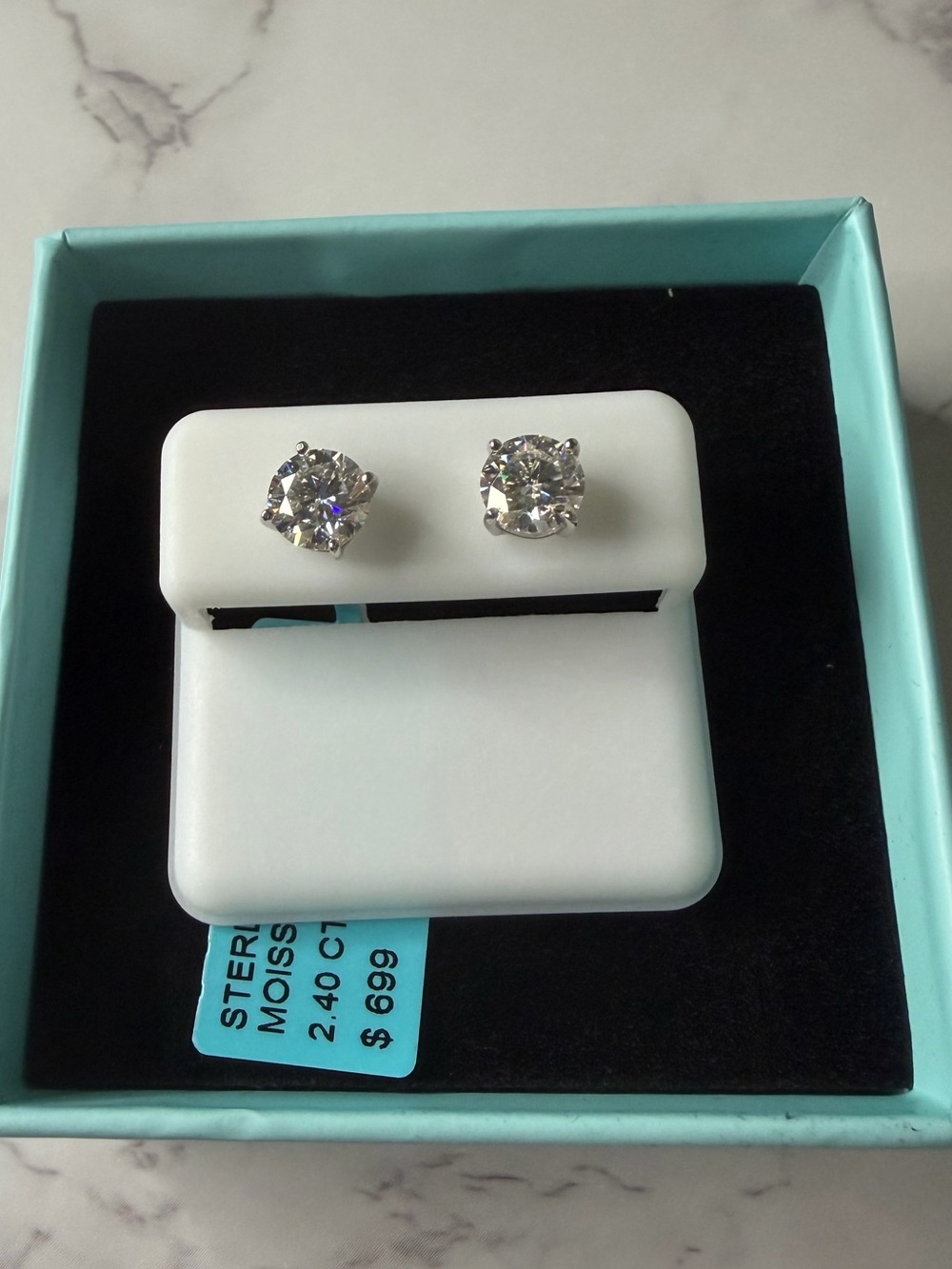 7 mm Moissanite Earrings